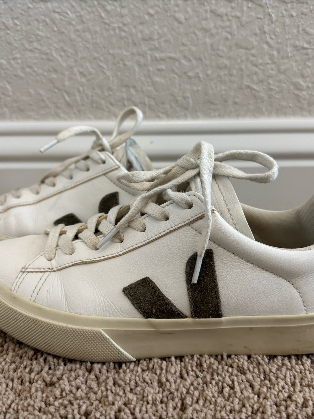 Olive Green Veja Sneakers size 9